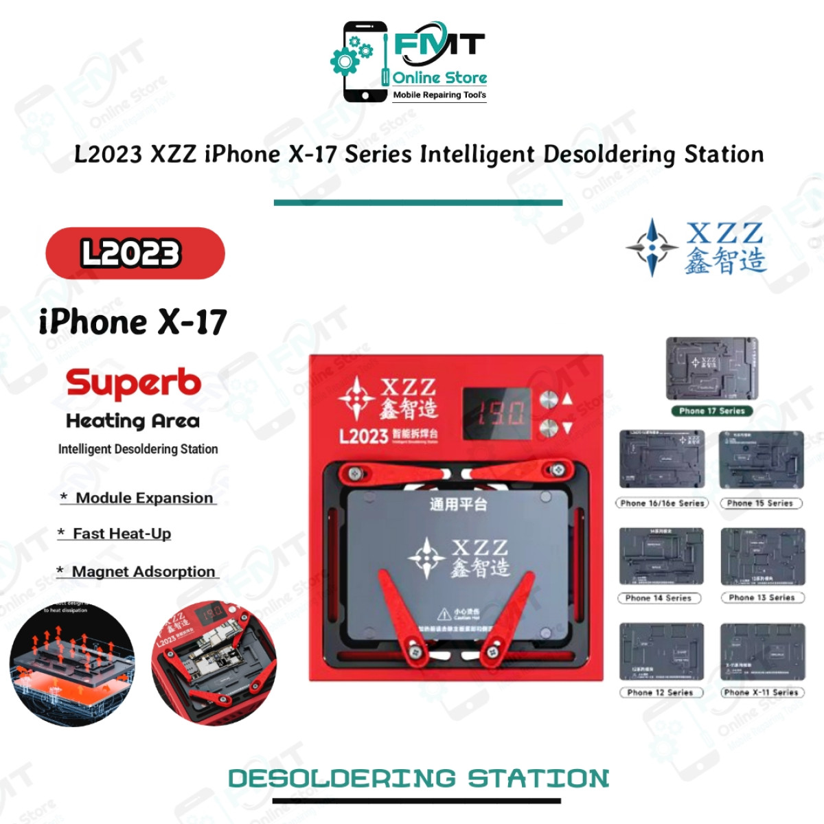 L2023 XZZ iPhone X-17 Intelligent Desoldering Station.