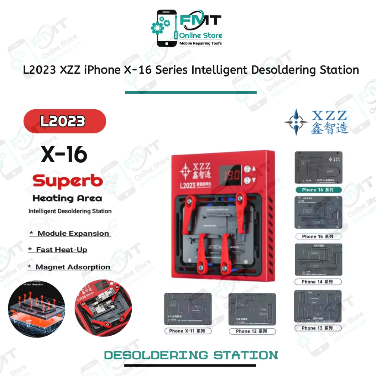 L2023 XZZ iPhone X-16 Intelligent Desoldering Station.