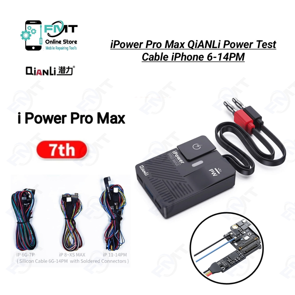 iPower Pro Max QiANLi Power Test Cable For iPhone 6-14PM