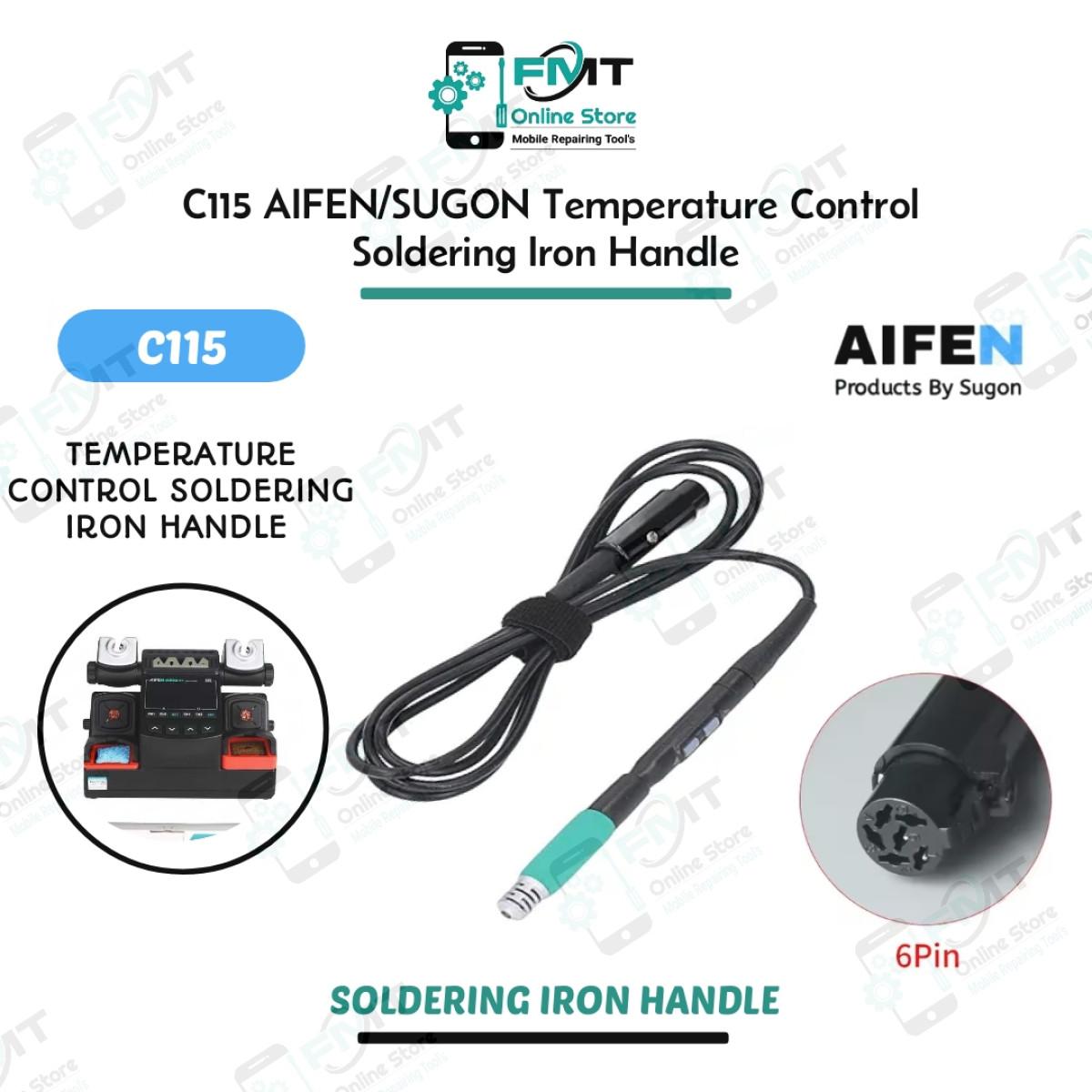 C115 AIFEN/SUGON Temperature Control Soldering iron Handle