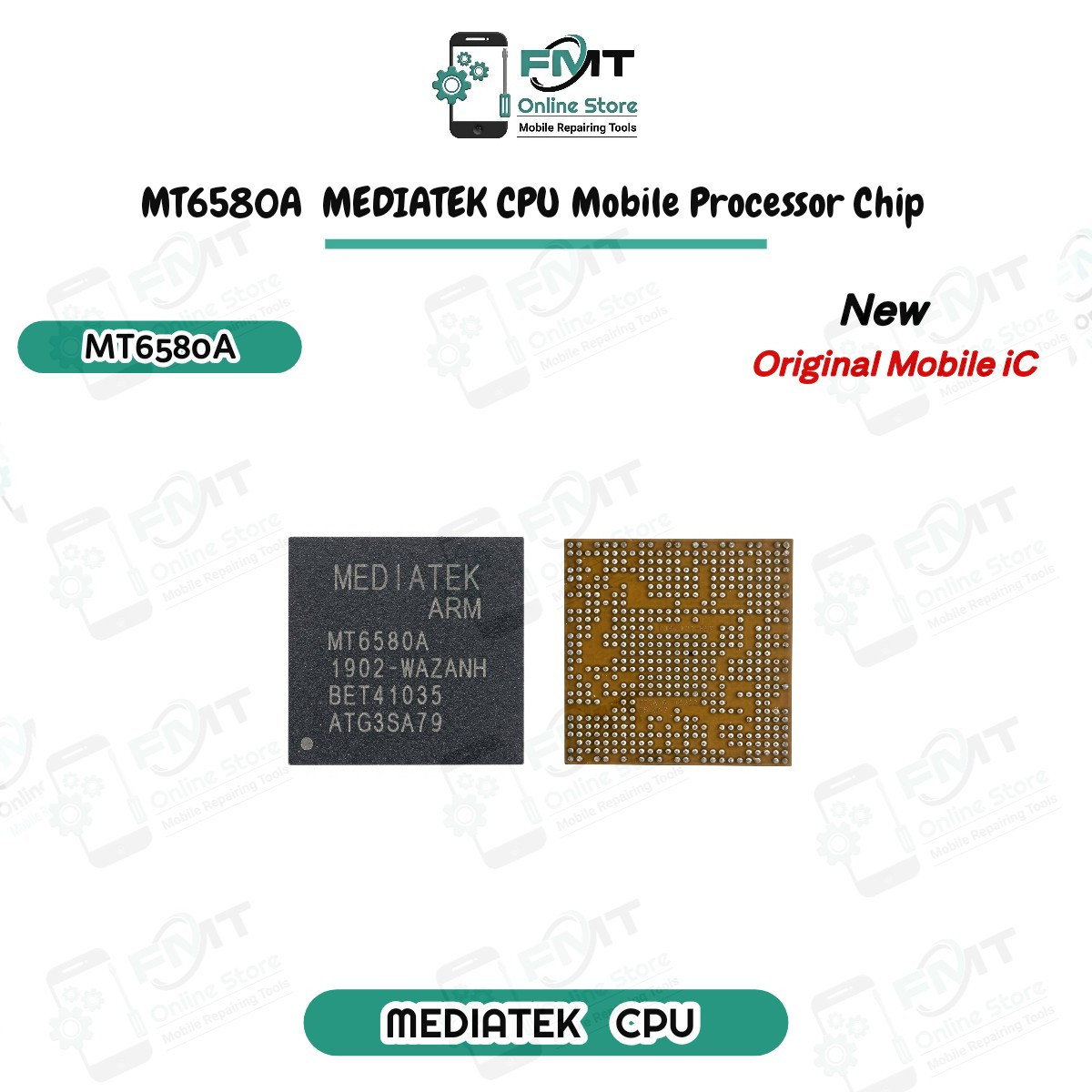 MT6580A MediaTek CPU Mobile Processor Chip, System-On-Chip (SoC) Used As A Processor in Mobile
