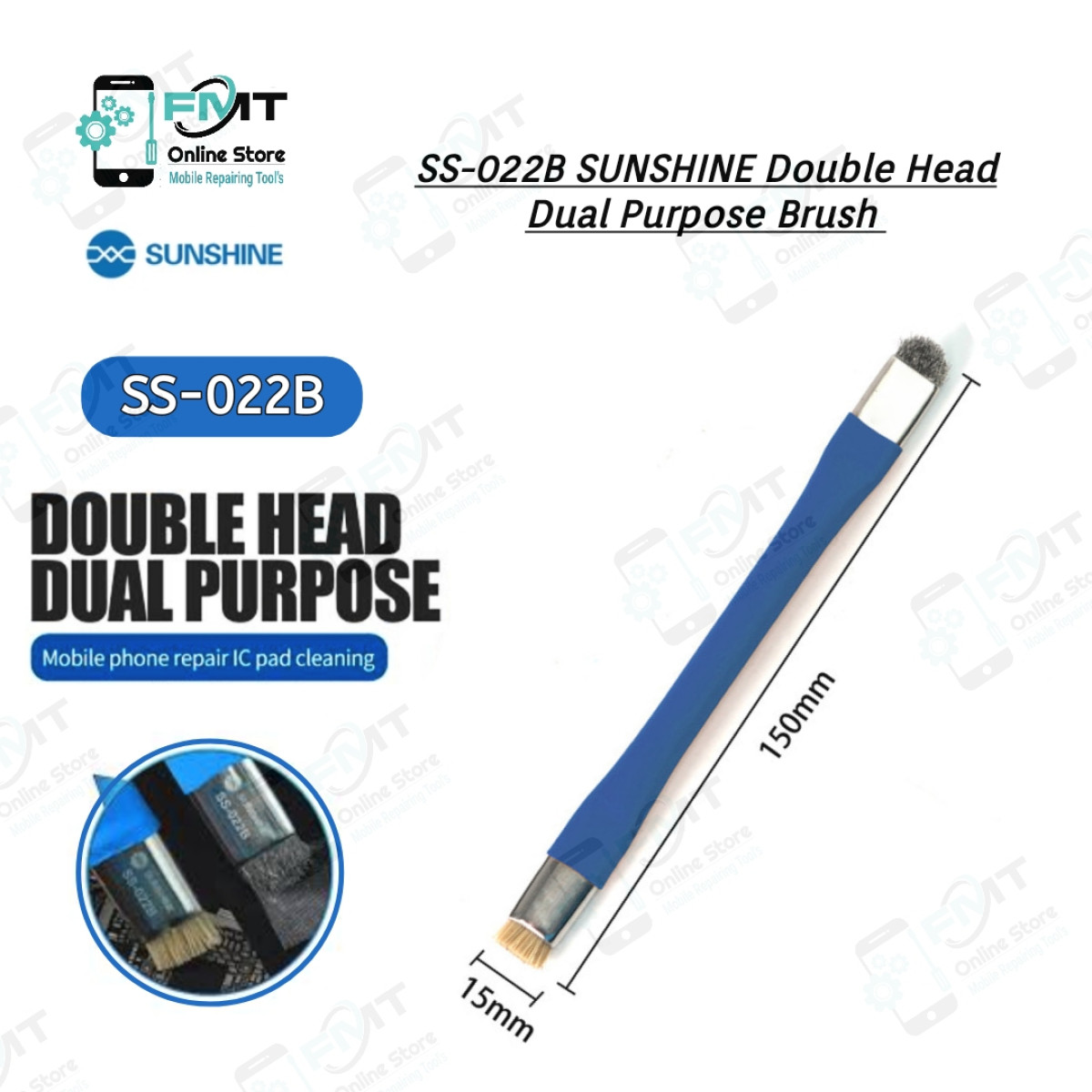 SS-022B SUNSHINE Double Head Dual Purpose Brush