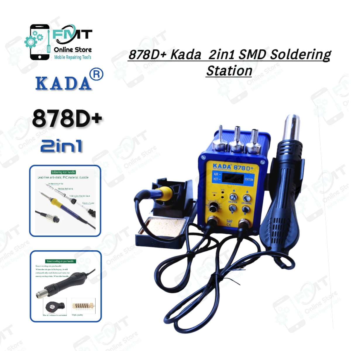 878D+ Kada 2in1 SMD Soldering Station