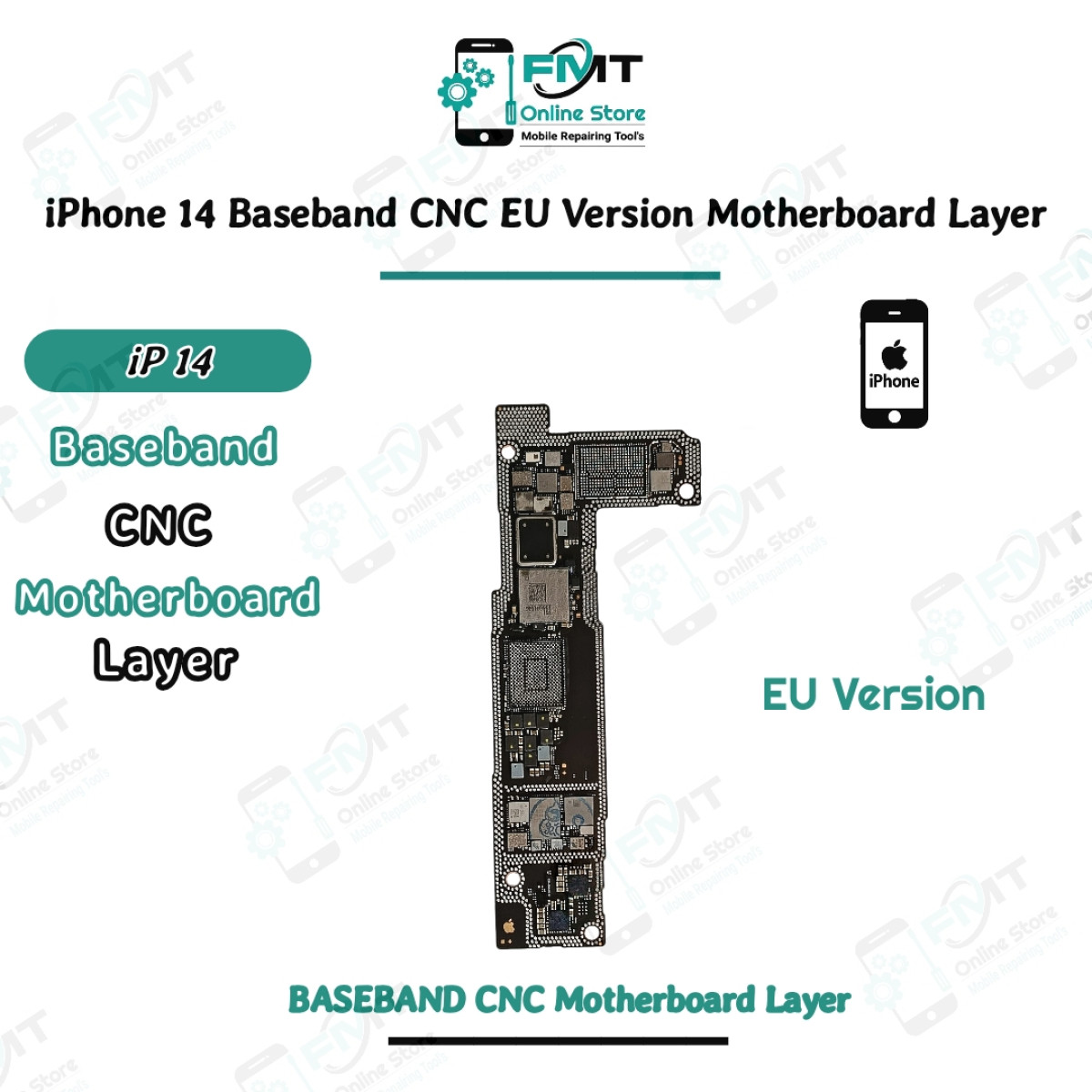 iPhone 14 Baseband CNC EU Version Motherboard For Swapping