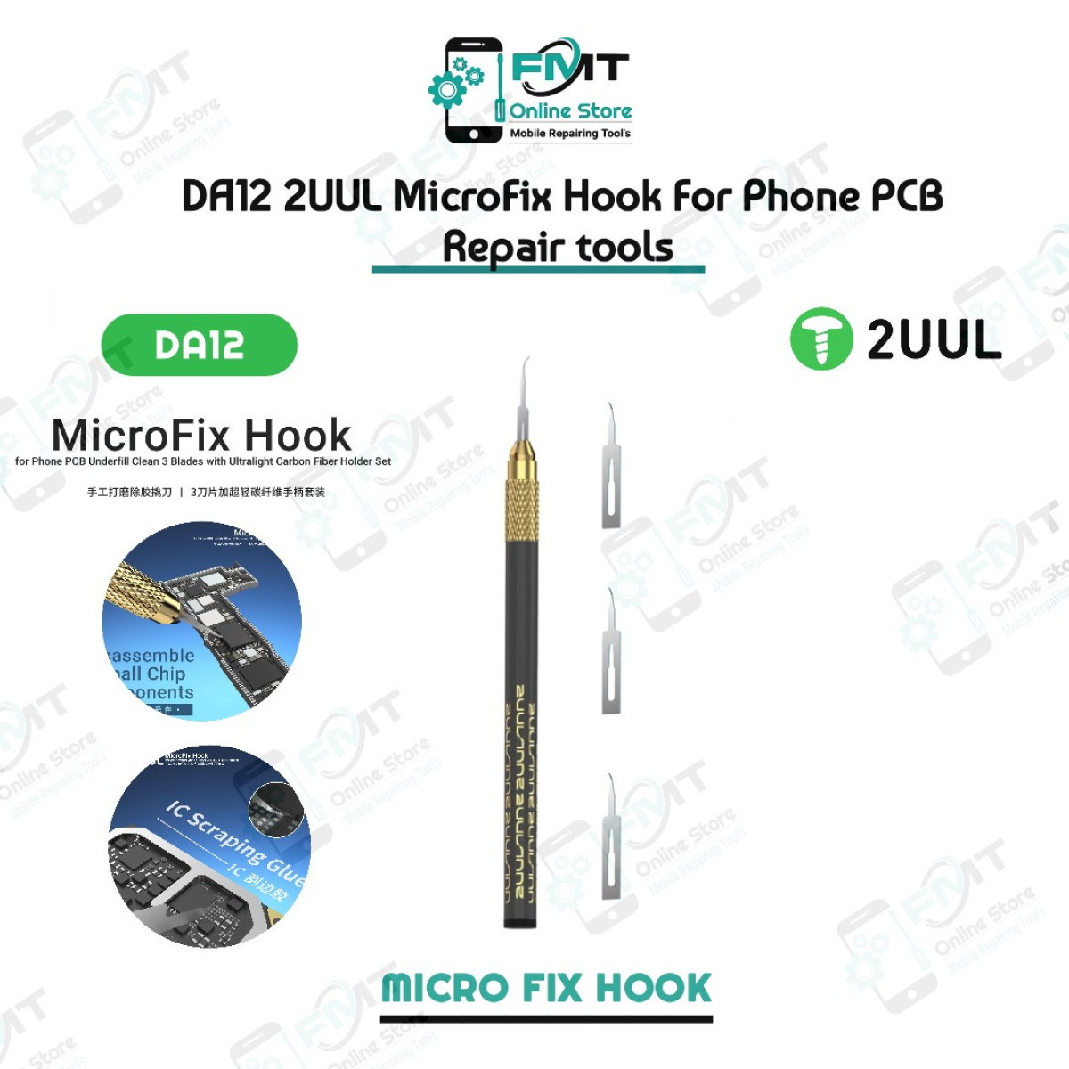 DA12 2UUL MicroFix Hook Blades