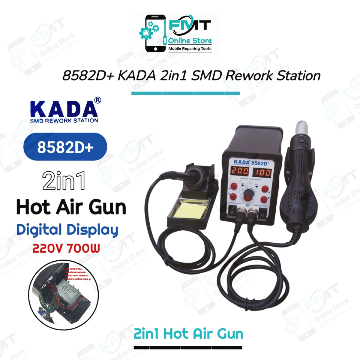 8582D+ KADA 2in1 SMD Rework Station