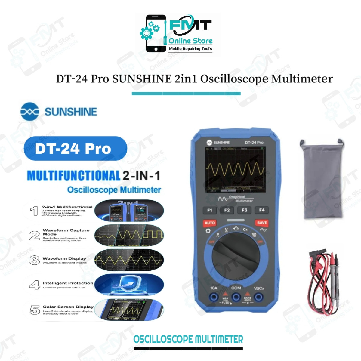 DT-24 Pro SUNSHINE 2in1 Oscilloscope Multimeter