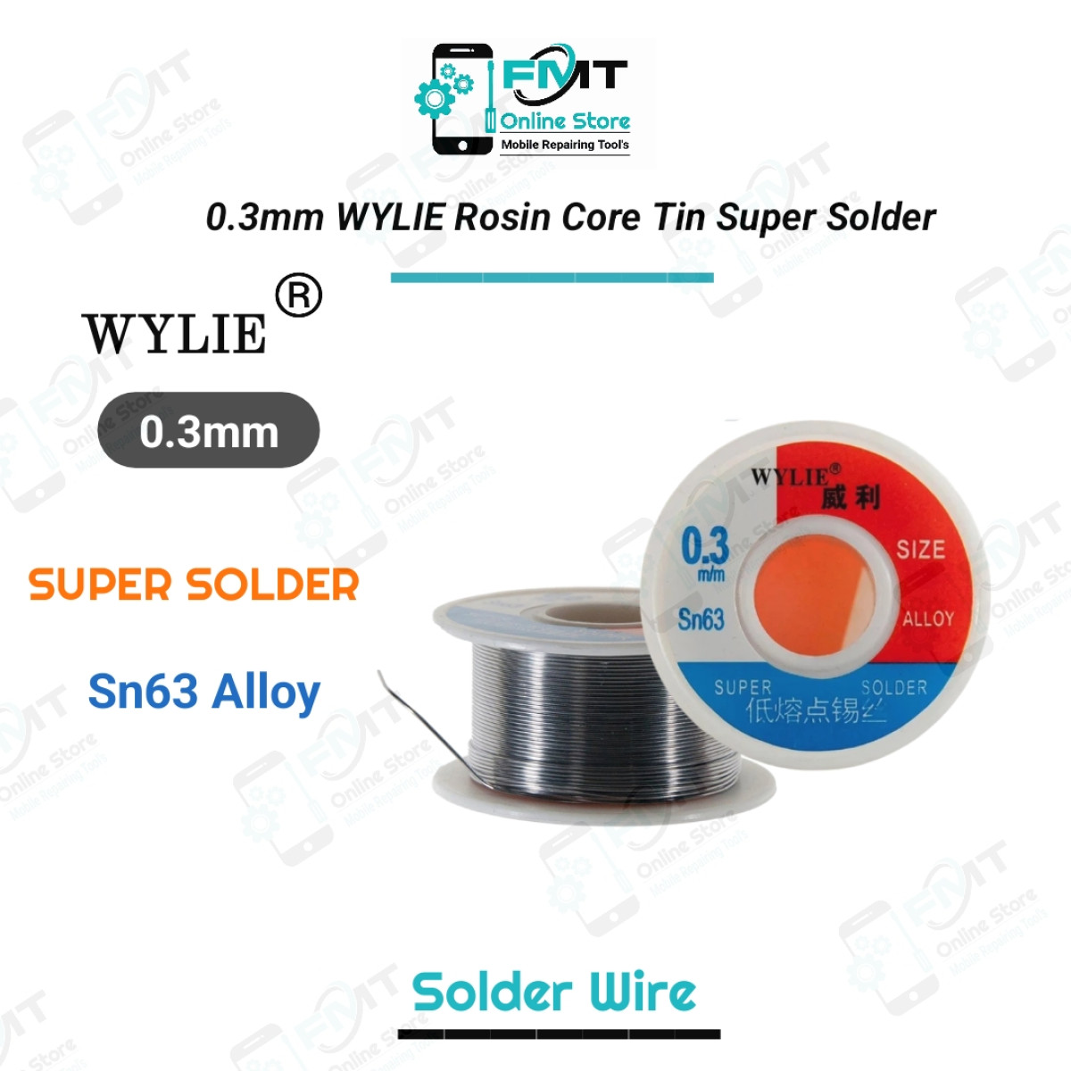 0.3mm WYLIE Rosin Core Tin 50g Super Solder