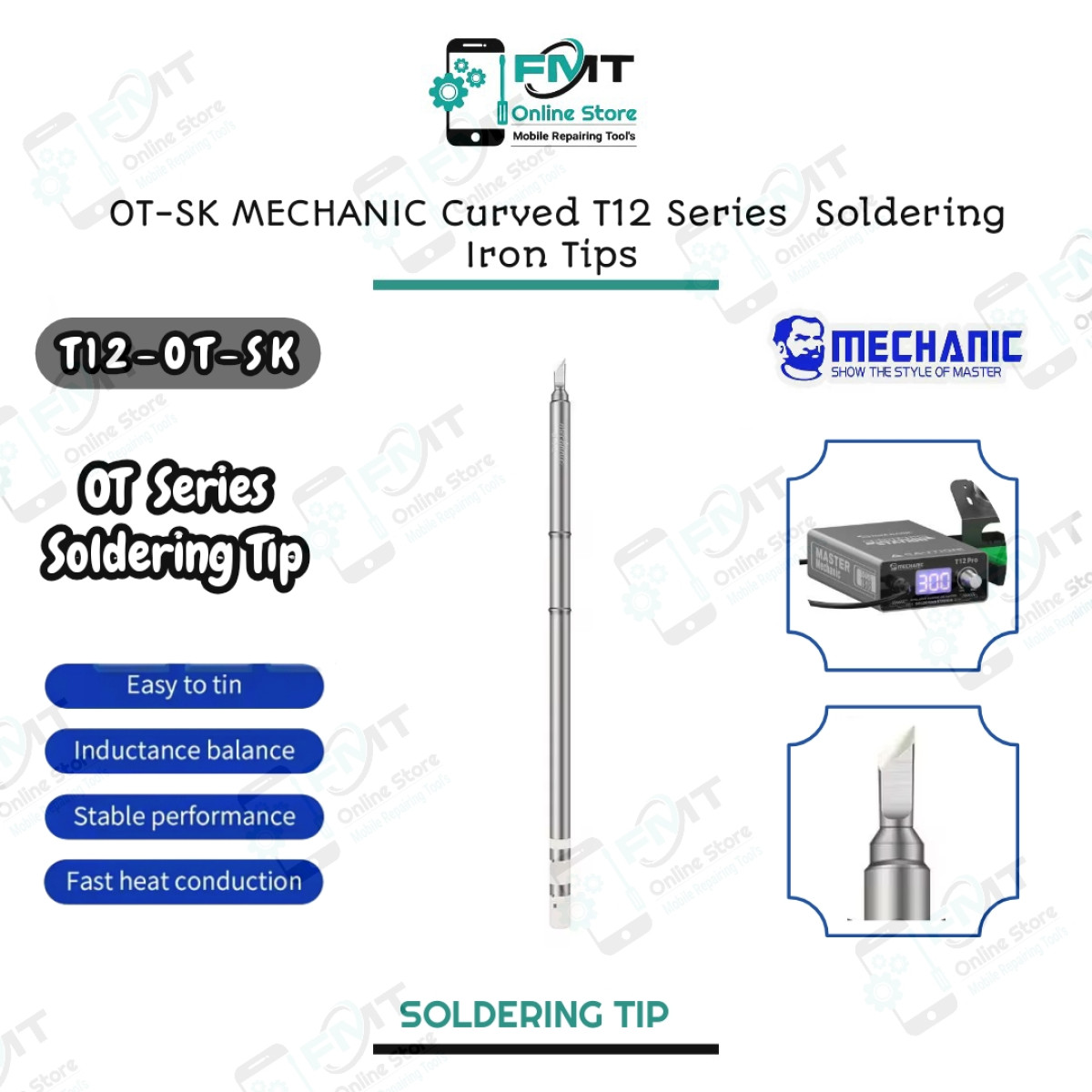 OT-SK MECHANIC Cut T12 Series Soldering Iron Tips