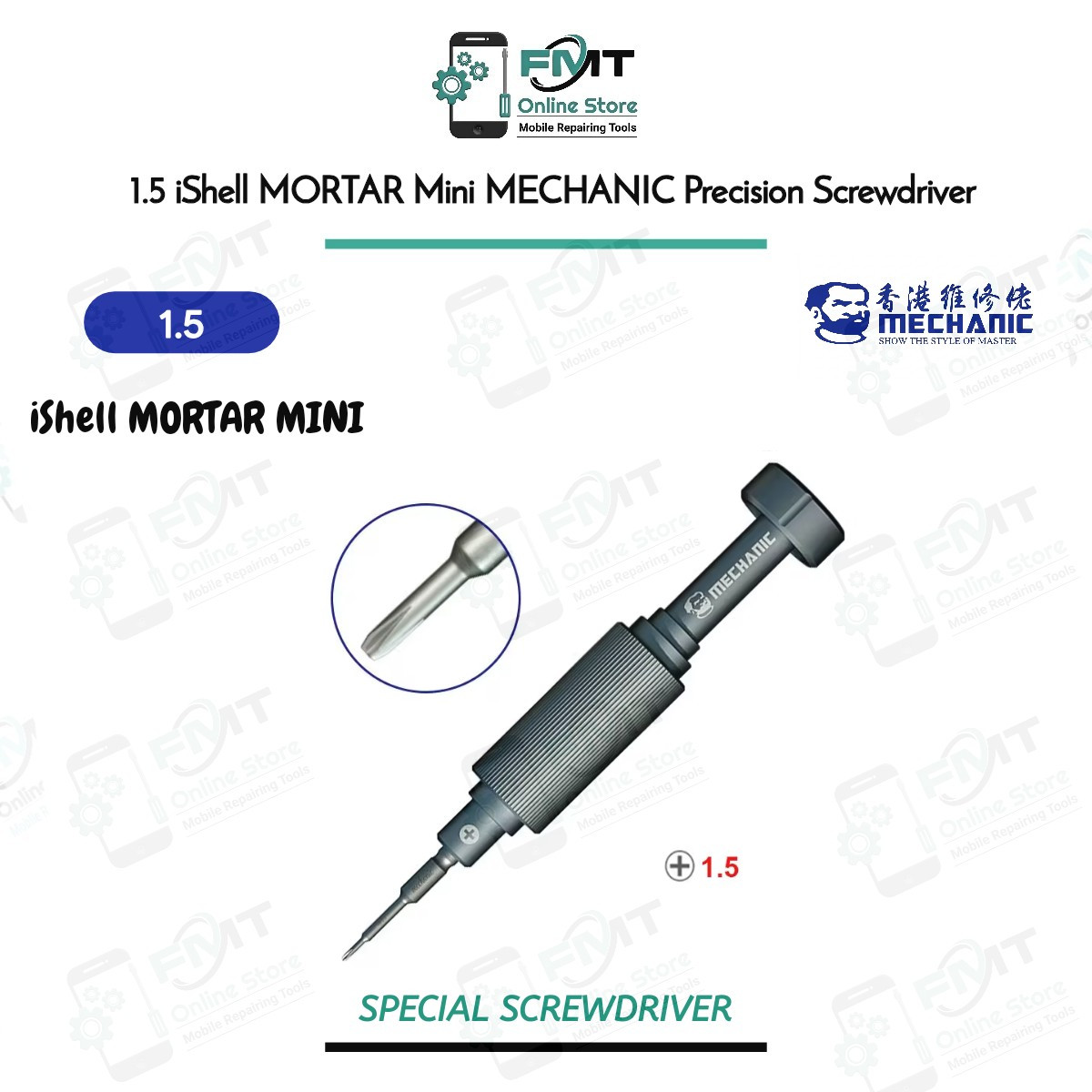 1.5 iShell MORTAR Mini MECHANIC Precision Screwdriver