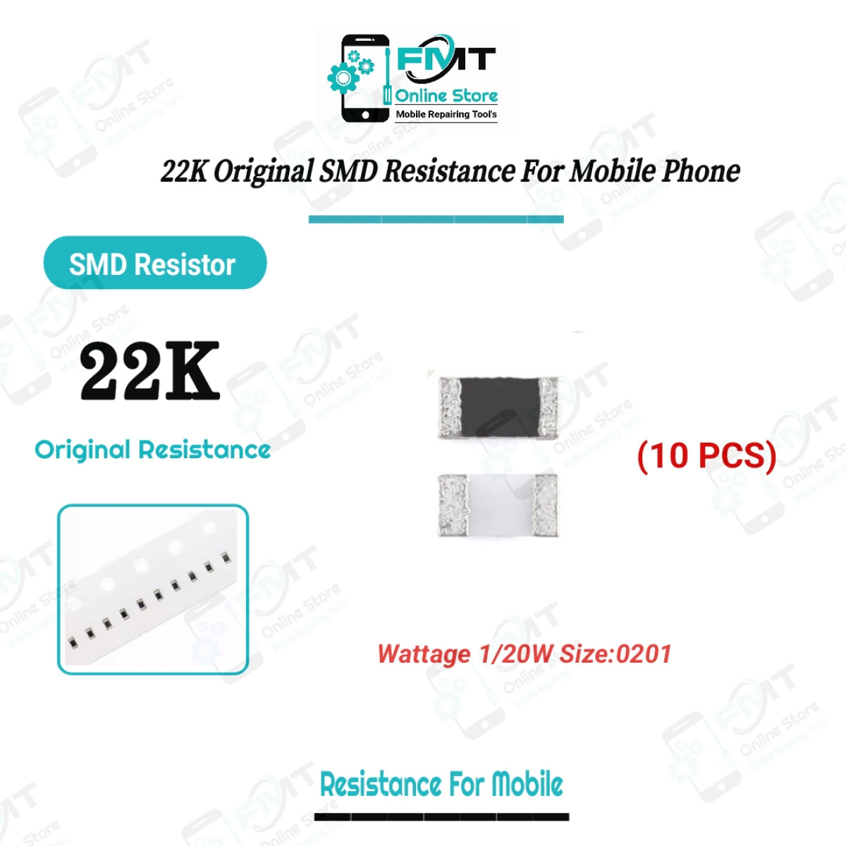 22K 10pcs Original SMD Resistance For Mobile Phone