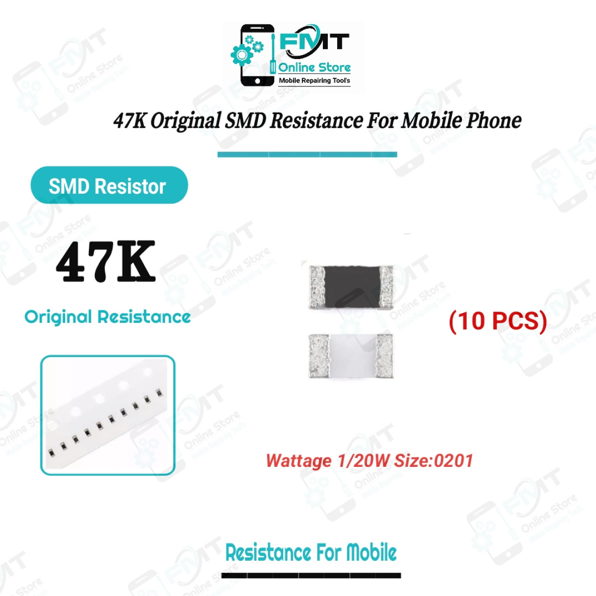 47K 10pcs Original SMD Resistance For Mobile Phone