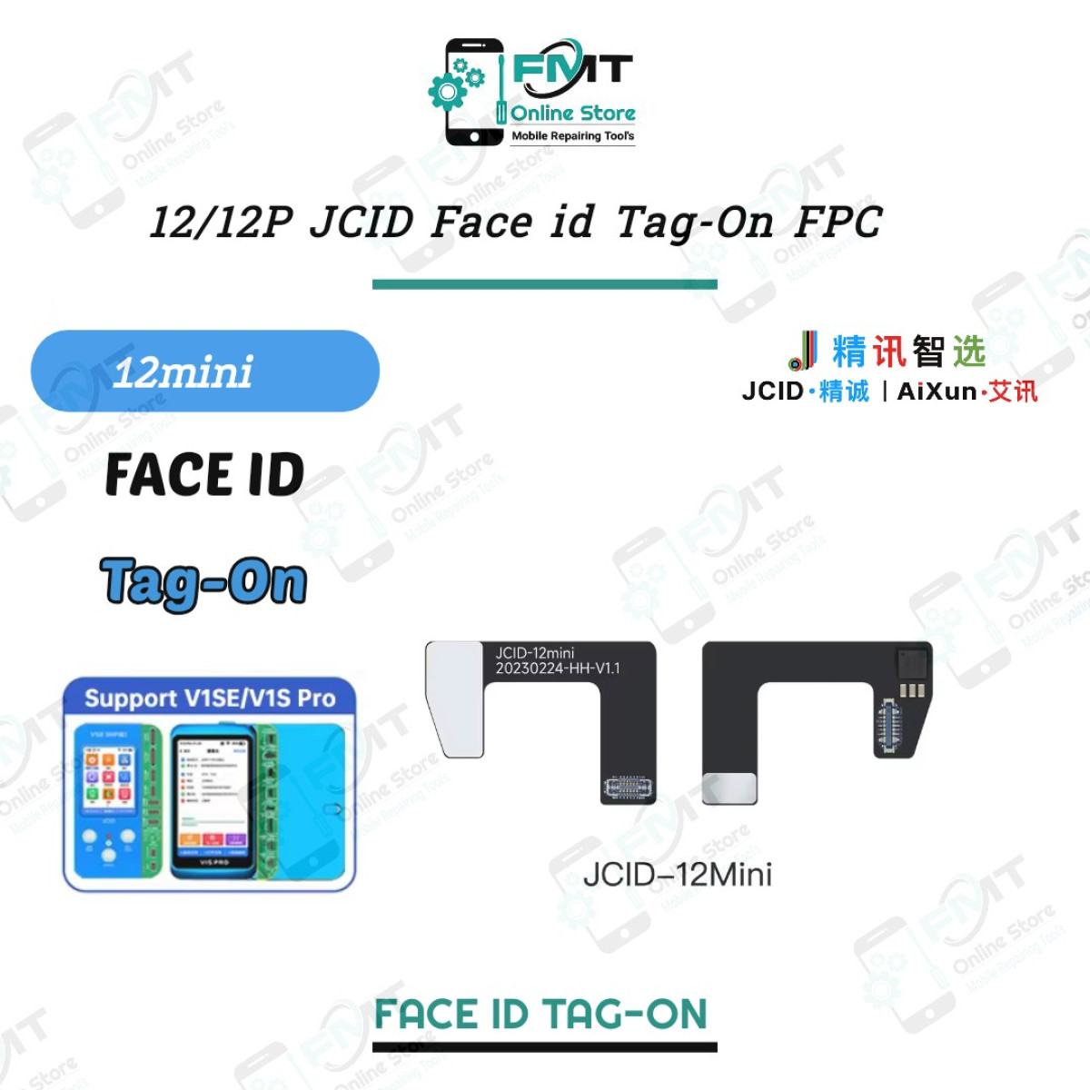 iPhone 12mini JCID Face id Tag-On FPC