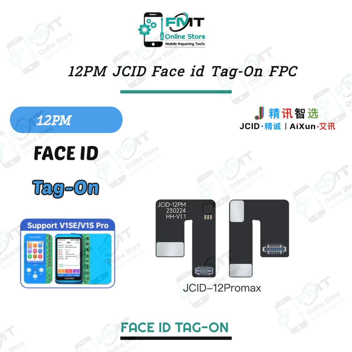 iPhone 12PM JCID Face id Tag-On FPC