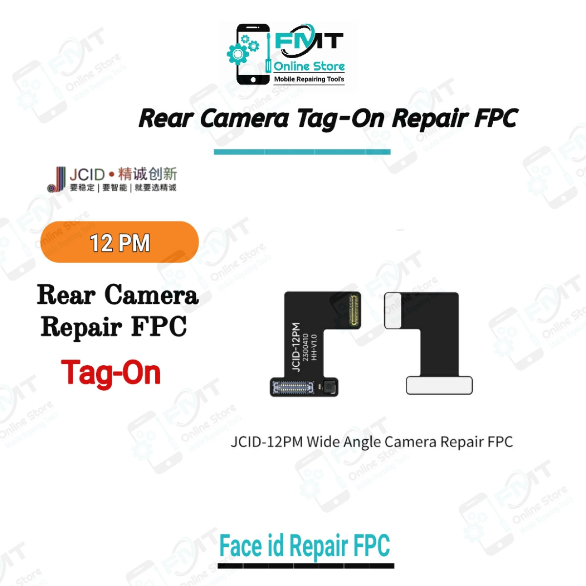 12PM JCID Tag-On Rear Camera Repair FPC