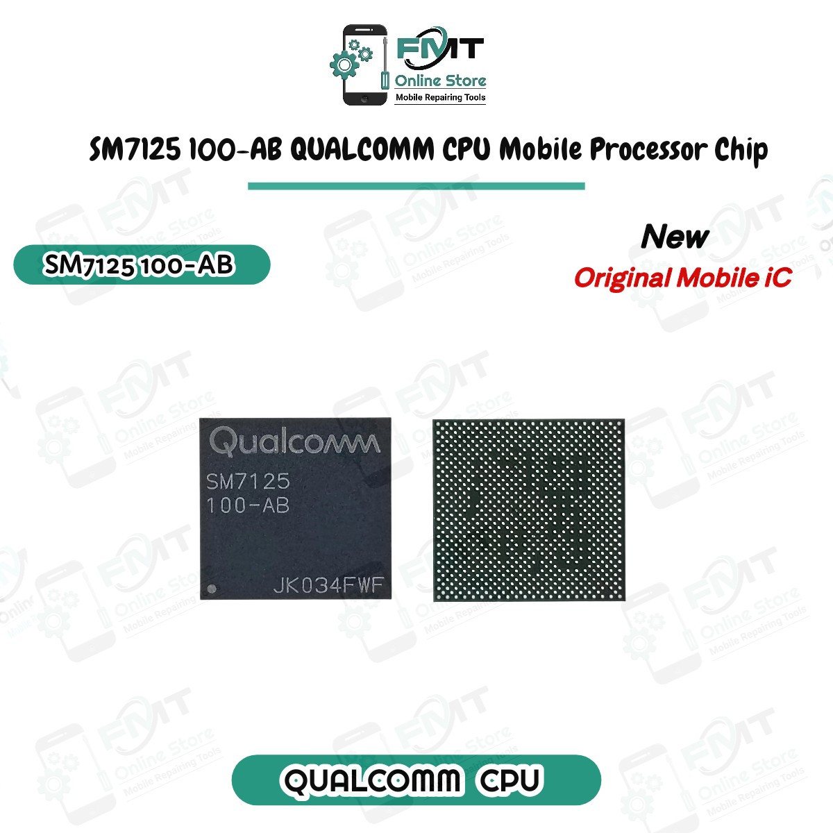 SM7125 100-AB QUALCOMM CPU Mobile Processor Chip, System-On-Chip (SoC) Used As A Processor in Mobile