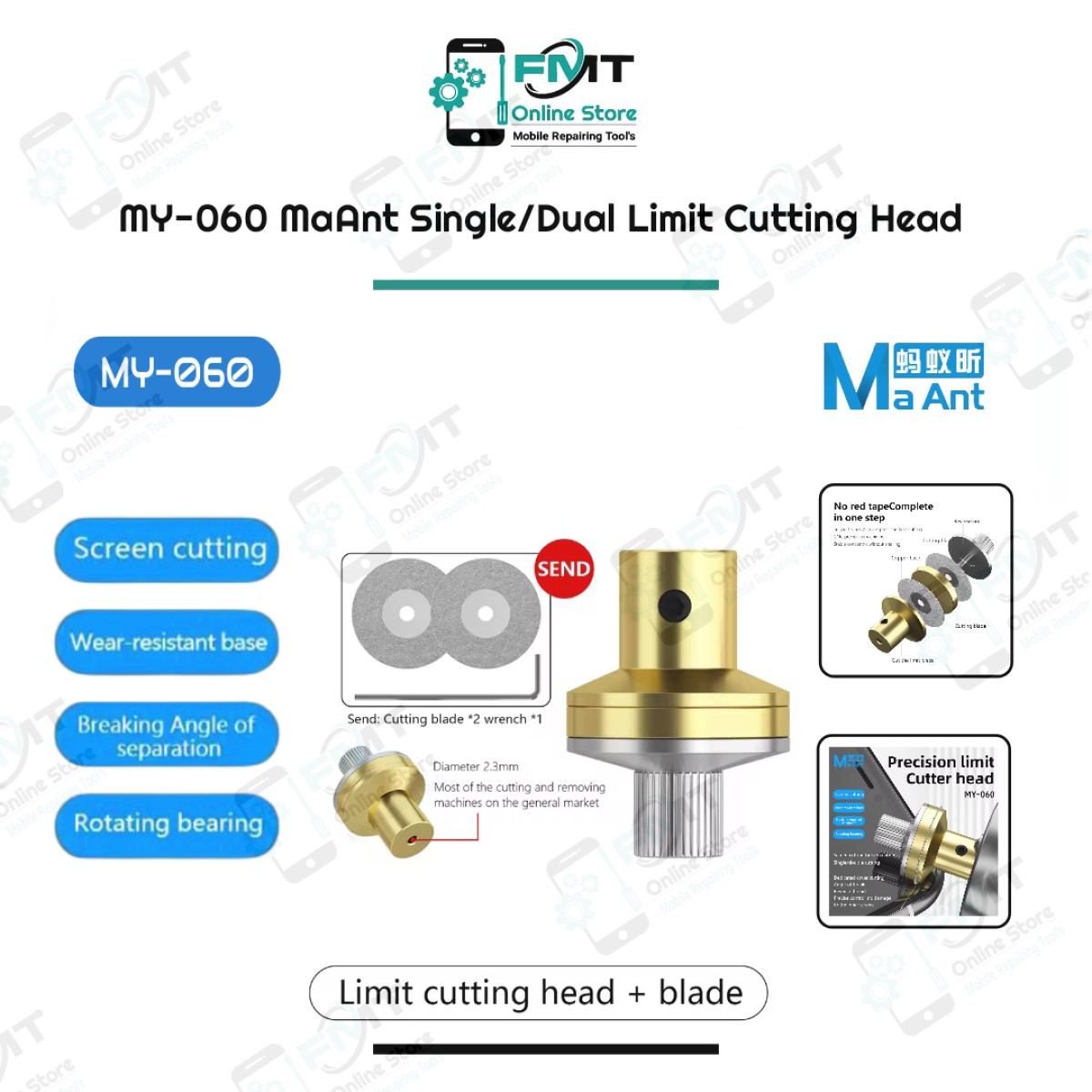 MY-060 MaAnt Single /Dual Limit Cutting Head