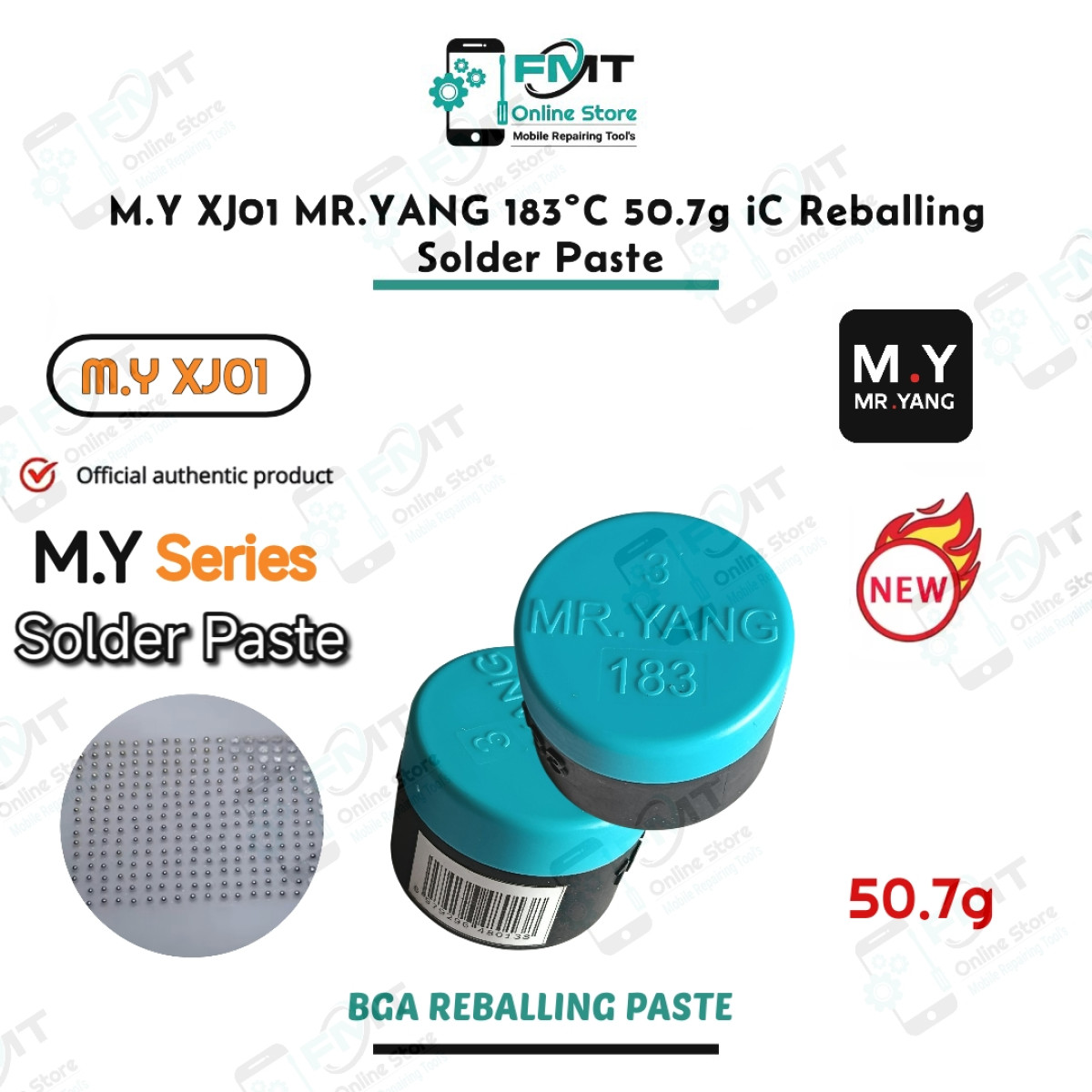 M.Y-XJ01 MR.YANG 183°C 50.7g iC Reballing Solder Paste