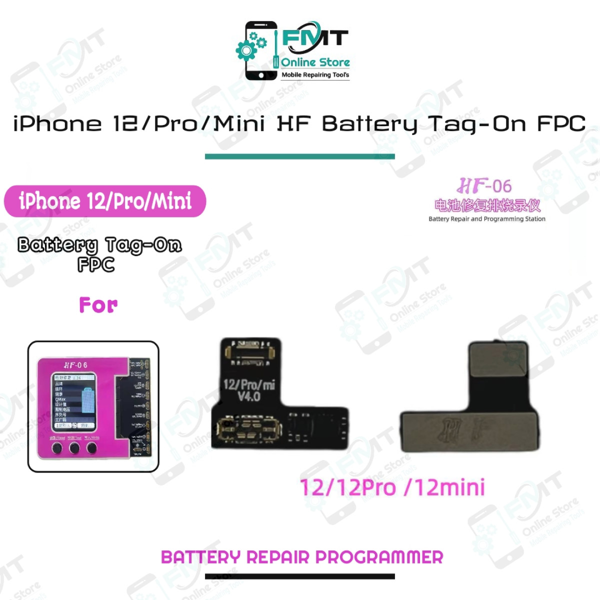 iPhone 12/12P/12mini HF Battery Tag-On FPC , External Battery Repair Cable