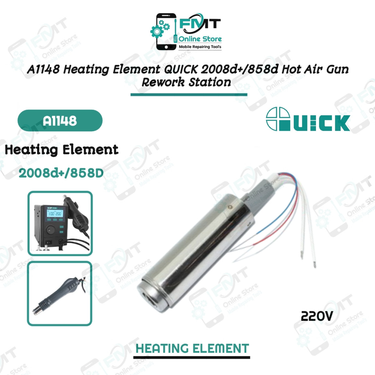 A1148 Heating Element QUICK 2008d+/858d Hot Air Gun Rework Station