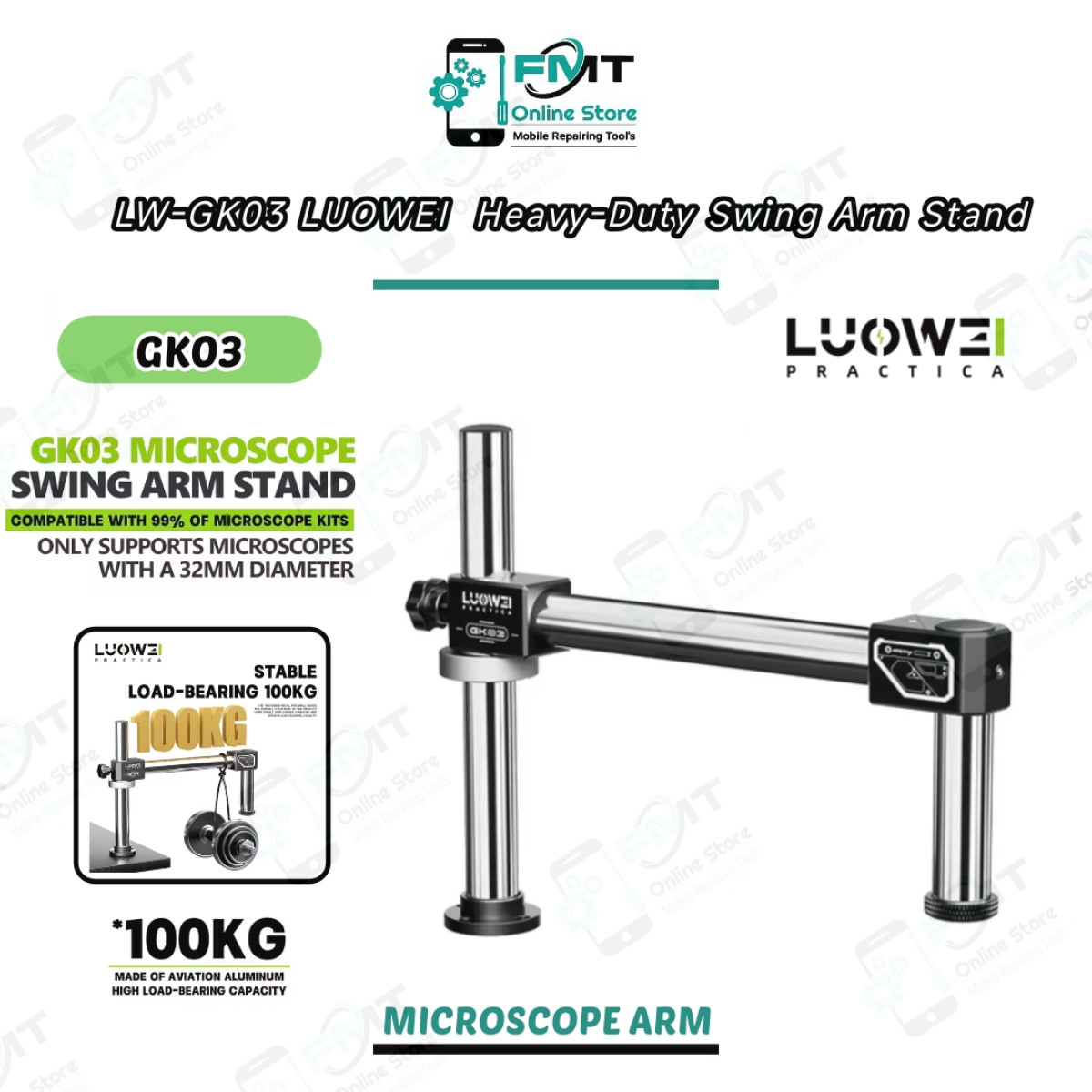 LW-GK03 LUOWEI  Heavy-Duty Swing Arm Stand