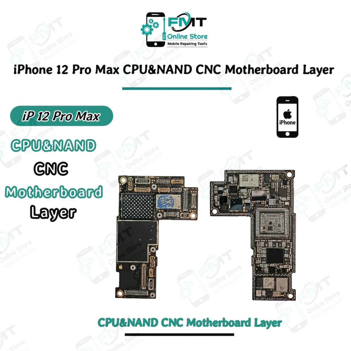 iPhone 12 Pro Max CPU&NAND CNC Motherboard Layer  For Swapping