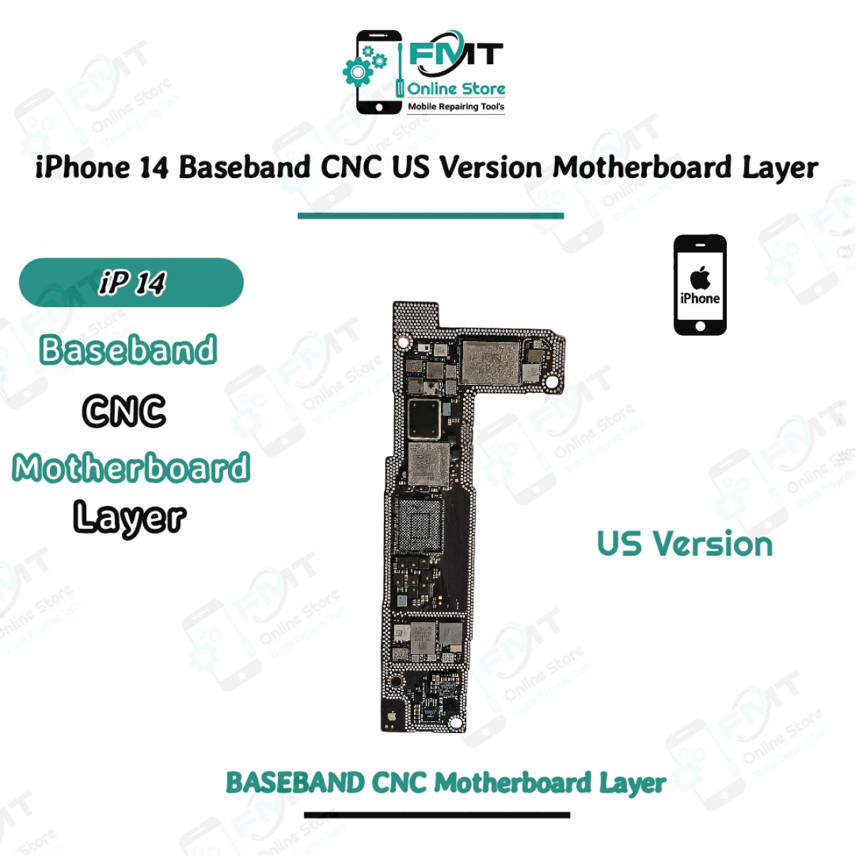 iPhone 14 Baseband CNC US Version Motherboard For Swapping