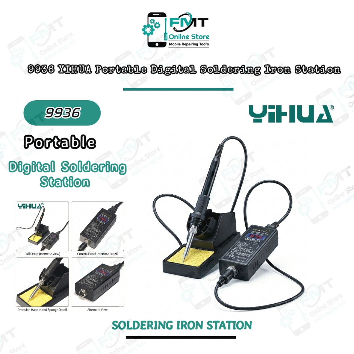 9936 YIHUA Portable Digital Soldering Iron Station