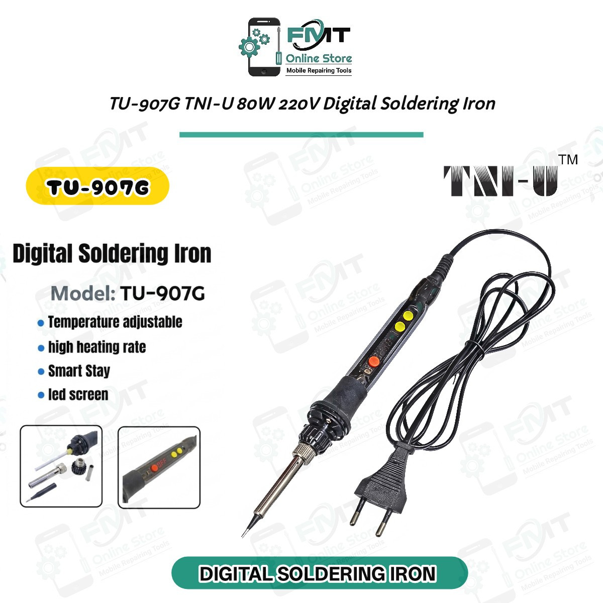 TU-907G TNI-U 80W 220V Digital Soldering Iron