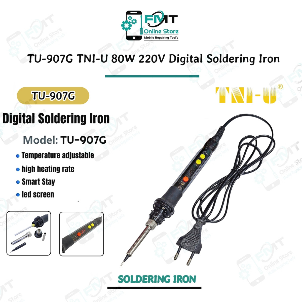 TU-907G TNI-U 80W 220V Digital Soldering Iron