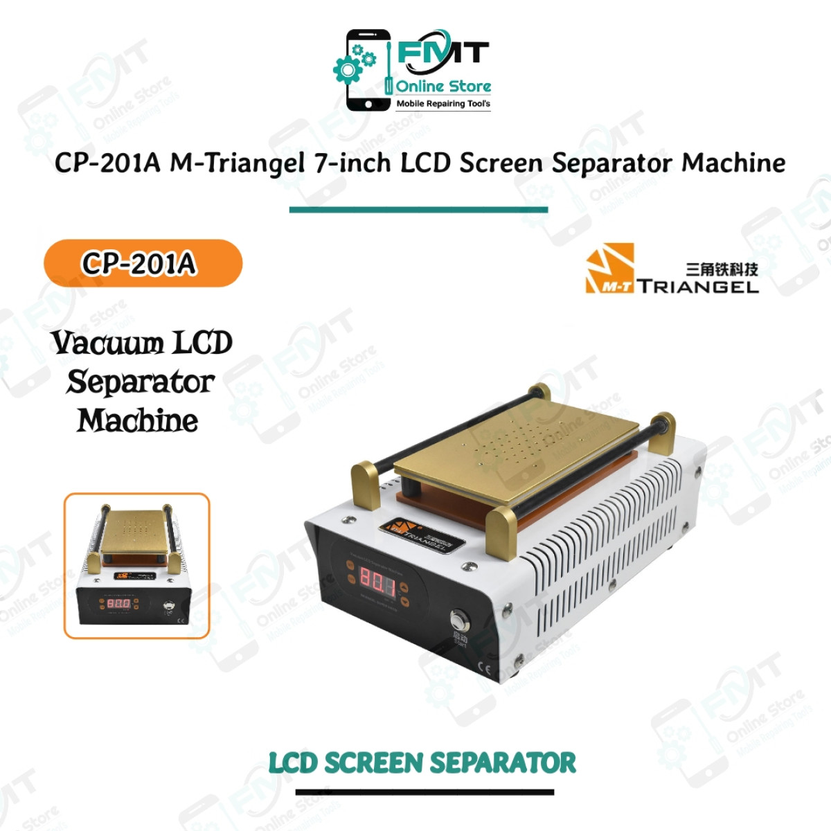 CP-201A M-Triangel 7-inch Vacuum LCD Screen  Separator Machine
