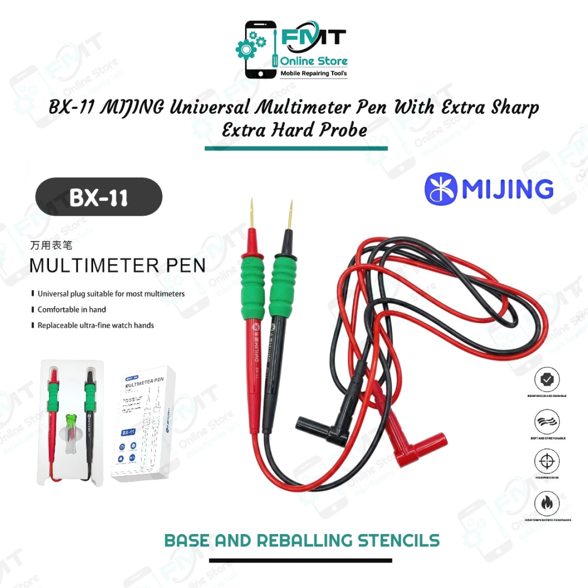 BX-11 MIJING Universal Multimeter Pen With Extra Sharp Extra Hard Probe