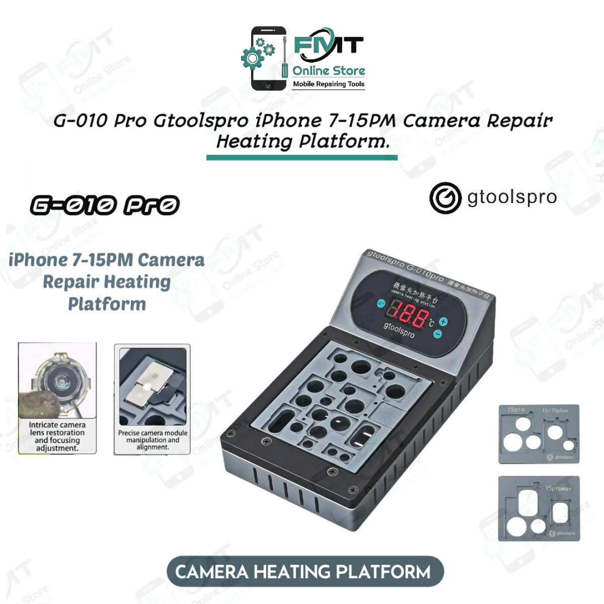 G-010 Pro Gtoolspro iPhone 7-15PM Camera Repair Heating Platform.