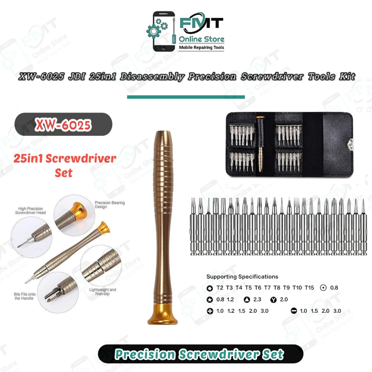 XW-6025 JYD 25in1 interchangeable Screwdriver Set