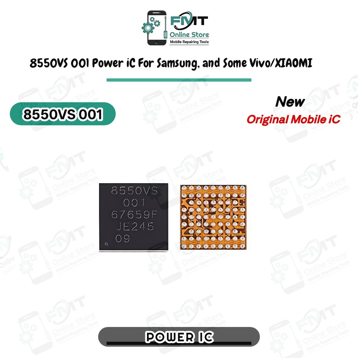 8550VS 001 Power iC For Samsung Galaxy S23 Plus, S24, S24 Ultra, and some Vivo/Xiaomi models