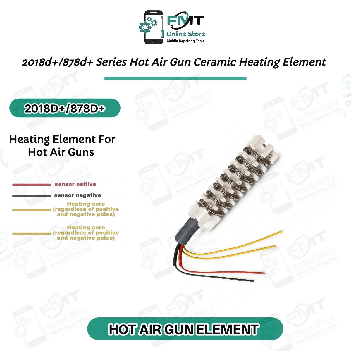 2018d+/878d+ Series Hot Air Gun 4 Wire Ceramic Heating Element