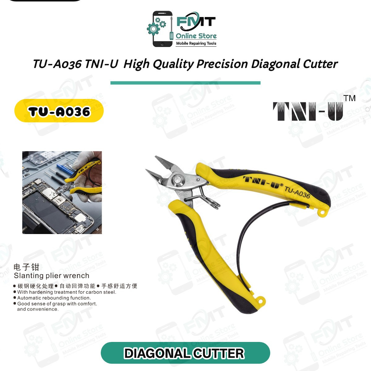 TU-A036 TNI-U High Quality Precision Diagonal Cutter