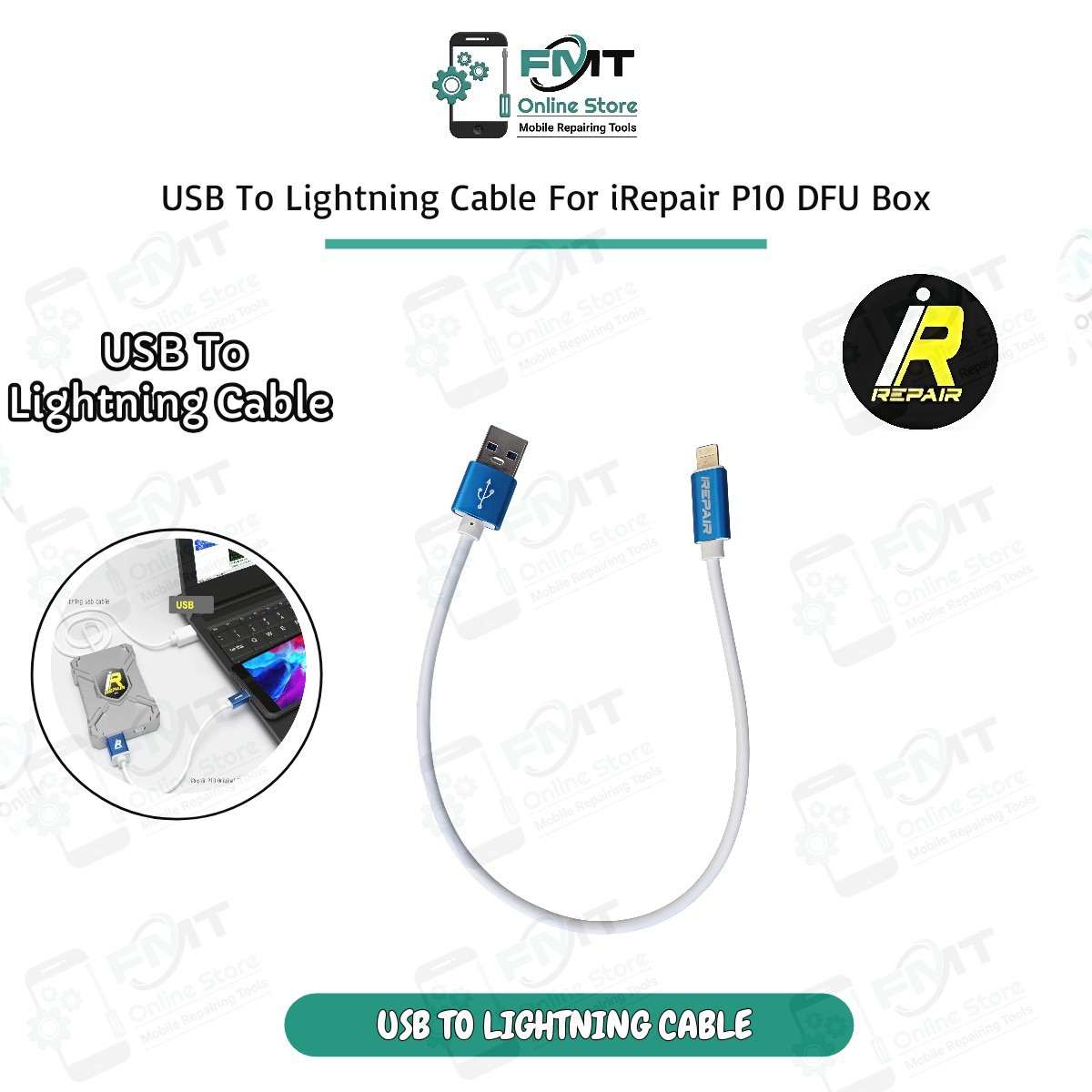 USB To Lightning Cable For iRepair P10 DFU Box