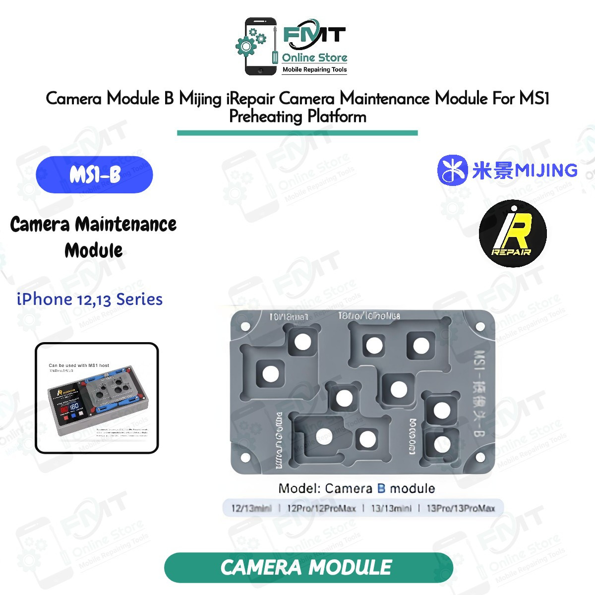 Camera Module B Mijing iRepair iPhone 12, 13 Series Camera Maintenance Module For MS1 Preheating Platform