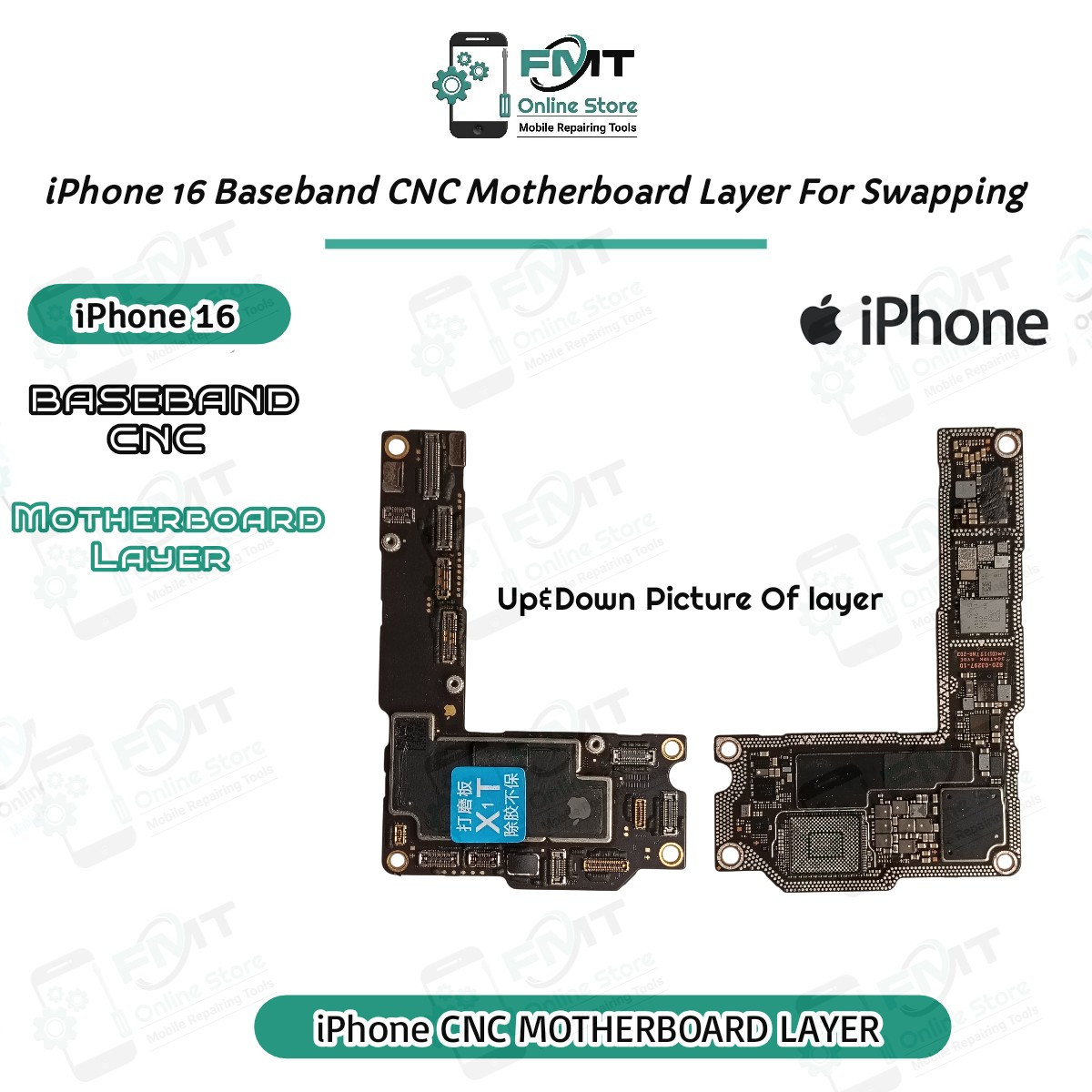 iPhone 16 Baseband CNC Motherboard Layer For Swapping