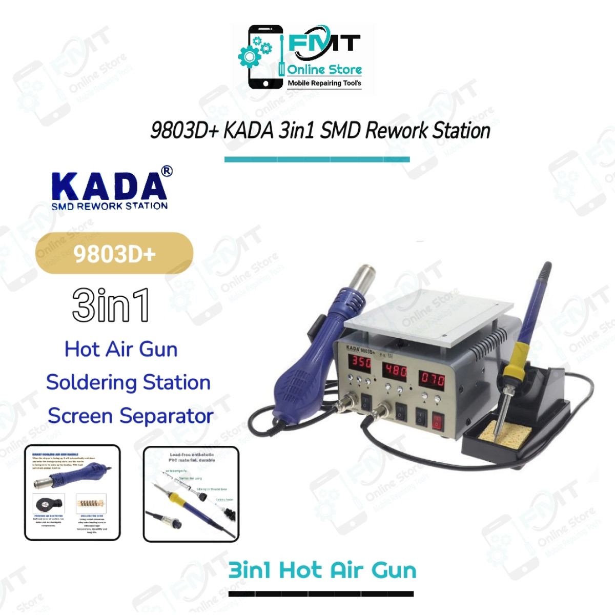 9803D+ KADA 3in1 Rework Station