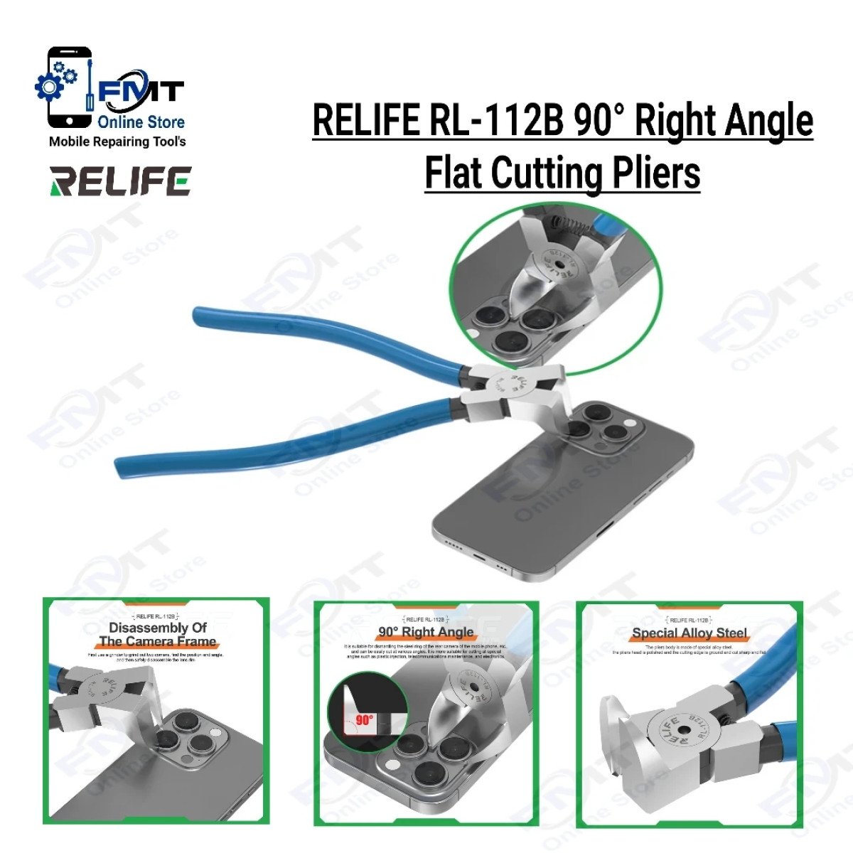 RL-112B RELIFE 90° Right Angle Flat Cutting Pillers