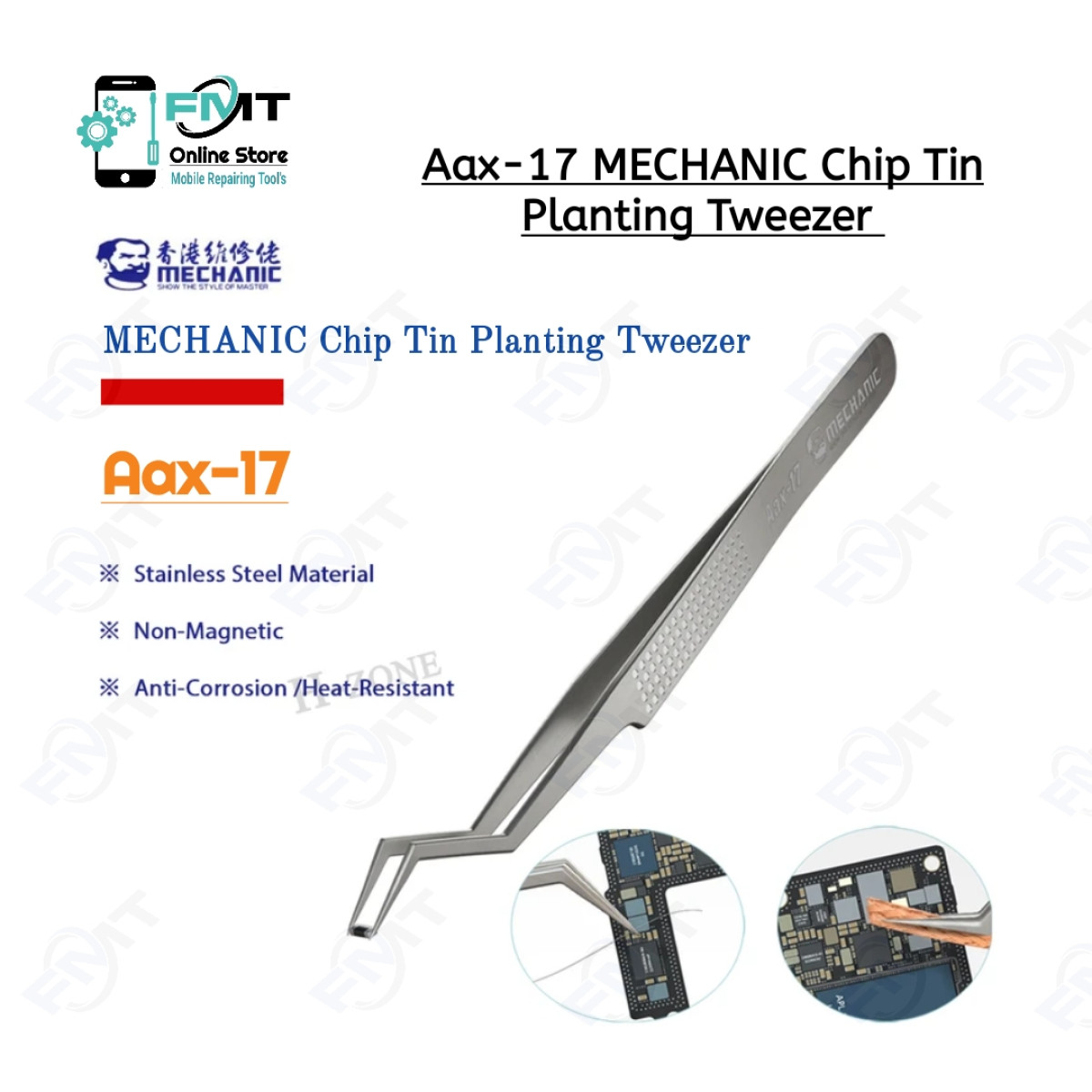 Aax-17 MECHANIC Chip Tin Planting Tweezer
